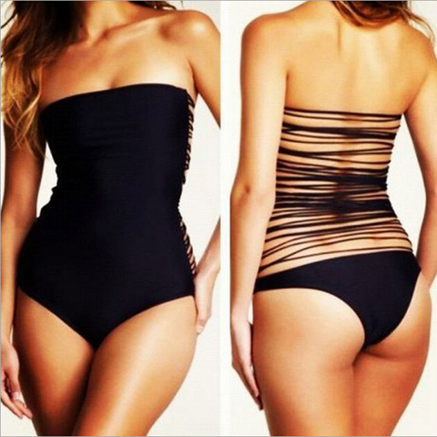 F4365Womens Strings Back Monokini Bathing Suit